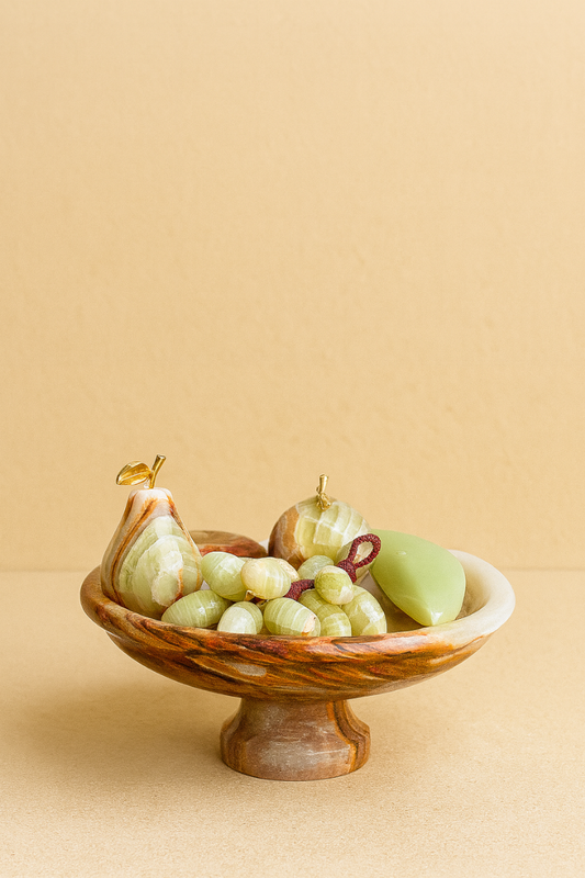 Onyx Fruit Bowl – Nature’s Sculpture of Elegance