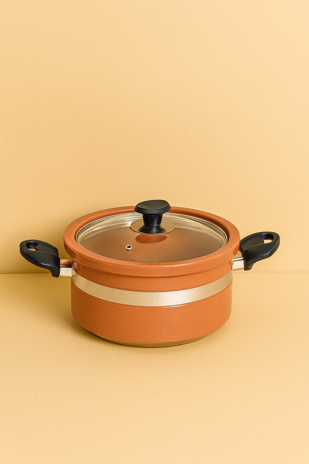 Flat Glazed Clay Handi