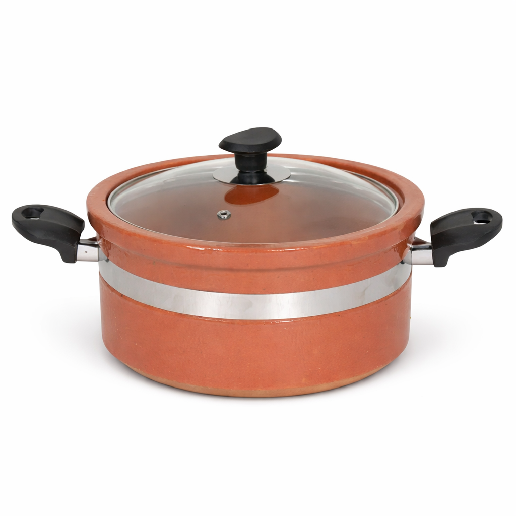 Flat Glazed Clay Handi