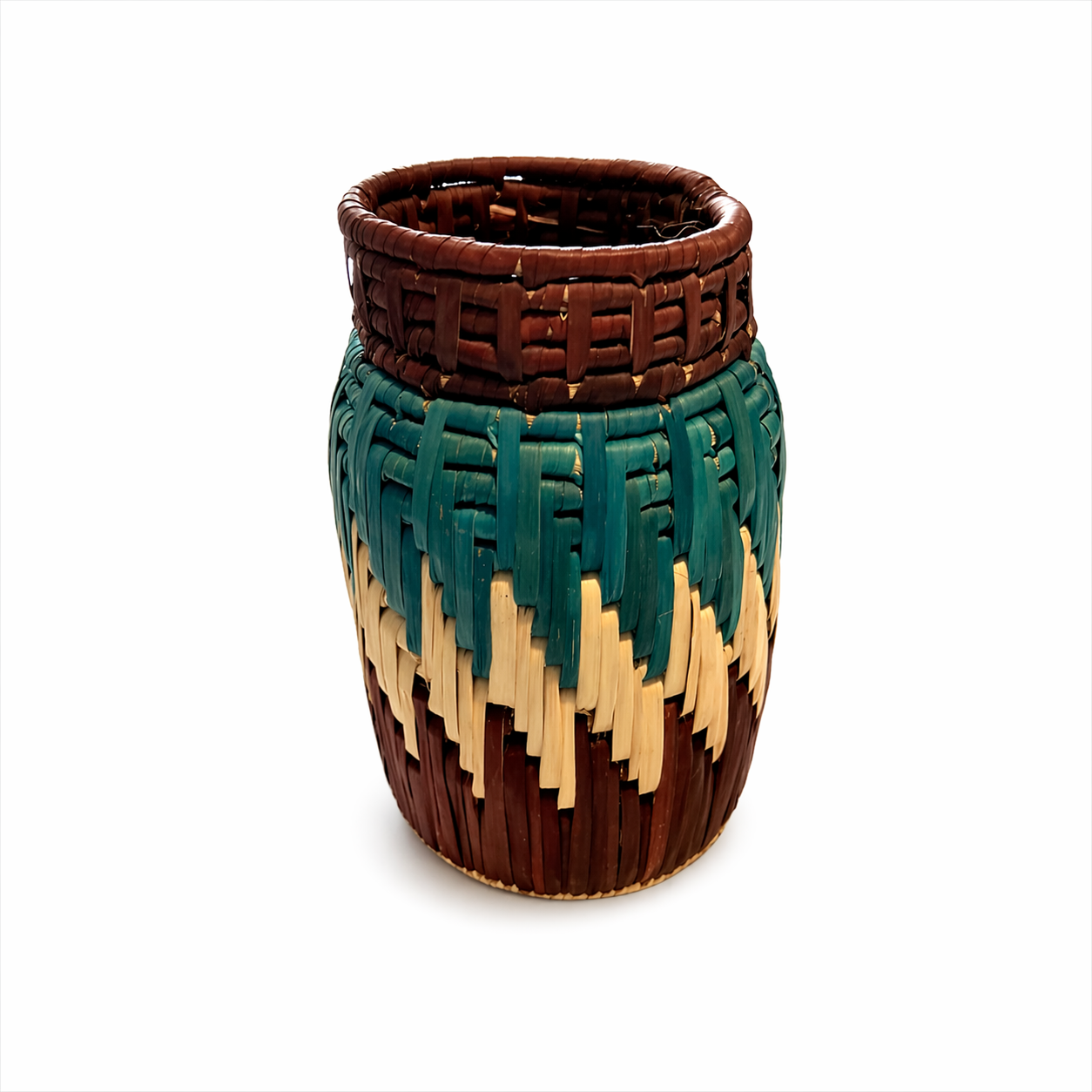 Handwoven Decorative Basket Vase