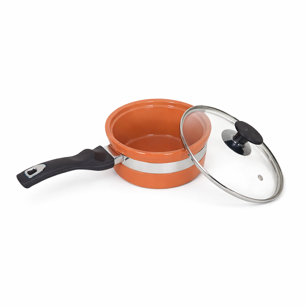 Glazed Clay Saucepan