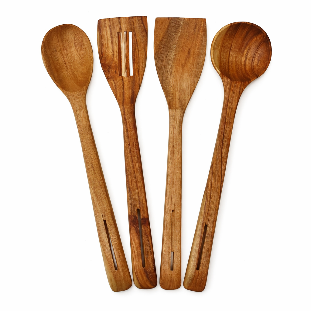 Wooden Spoon Set (4 PCS)