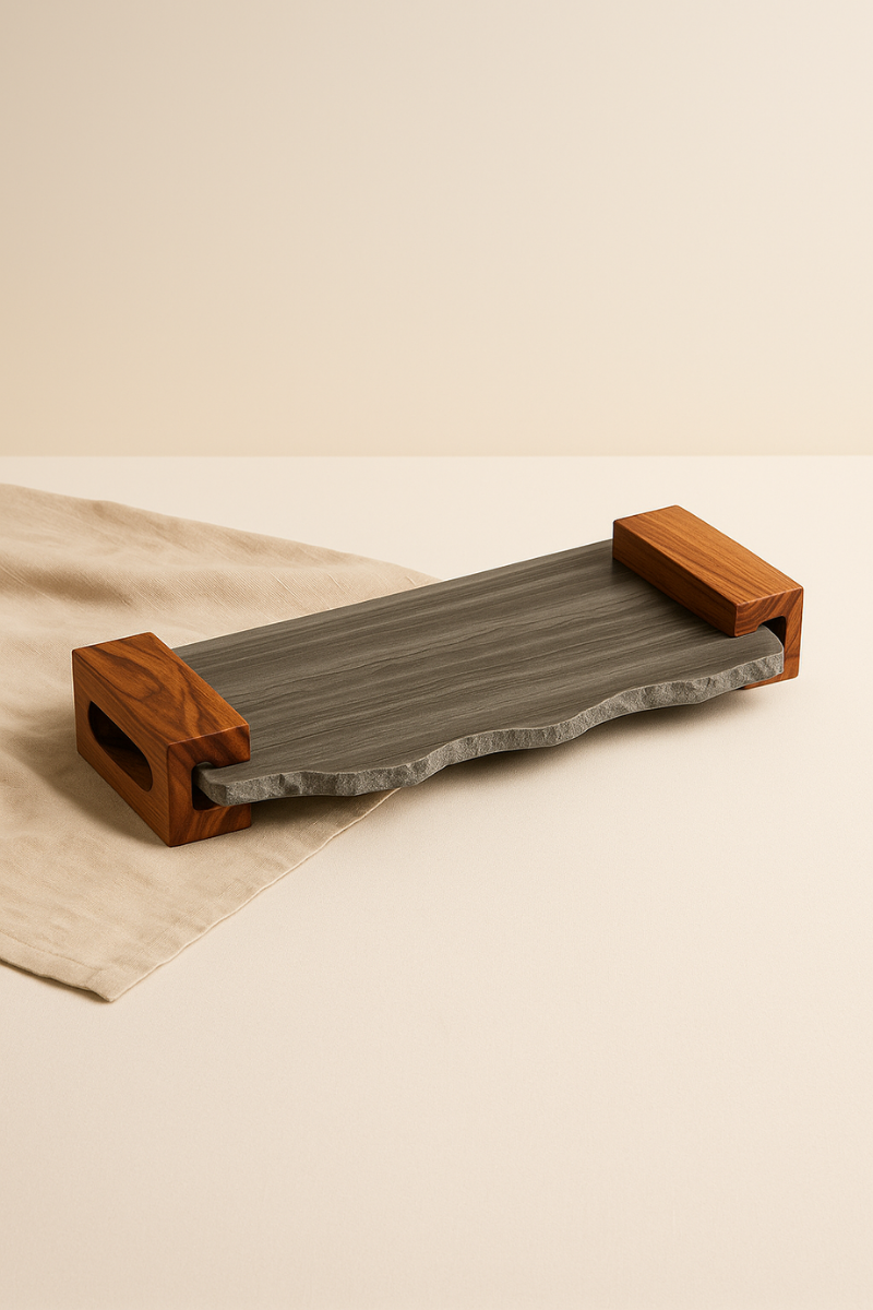 Edgecraft – Stone & Wood Serving Tray
