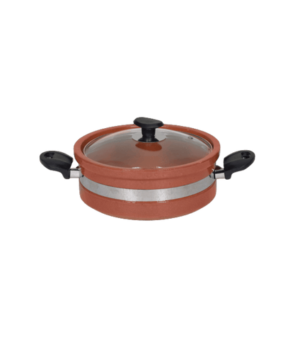 Flat Glazed Clay Karahi